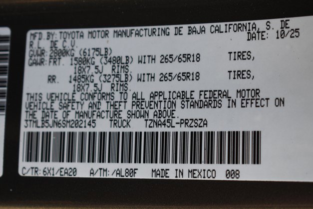 New 2025 Toyota Tacoma TRD Sport image 17