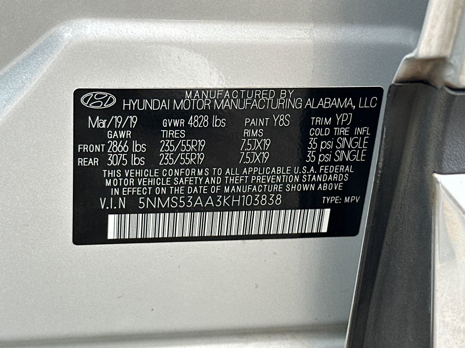 Used 2019 Hyundai Santa Fe Limited FWD image 37