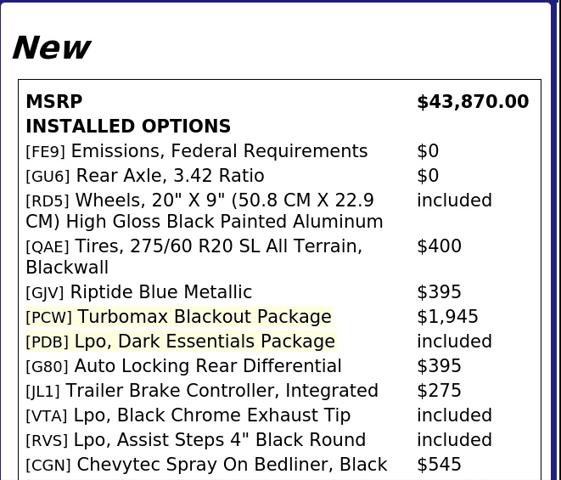 Used 2025 Chevrolet Silverado 1500 Custom w/ Turbomax Blackout Package RWD image 4