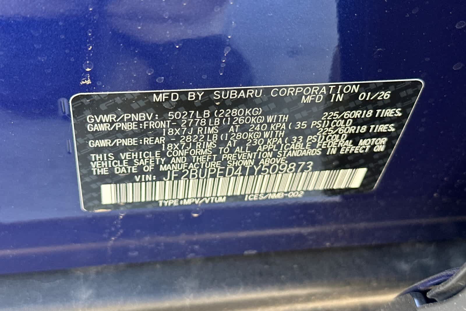 New 2026 Subaru Outback Touring AWD/4WD image 33