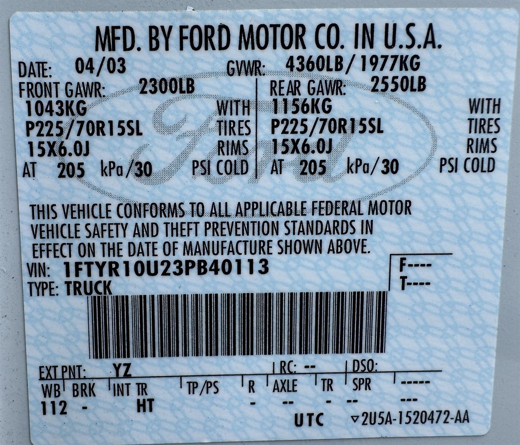 Used 2003 Ford Ranger XL RWD image 85