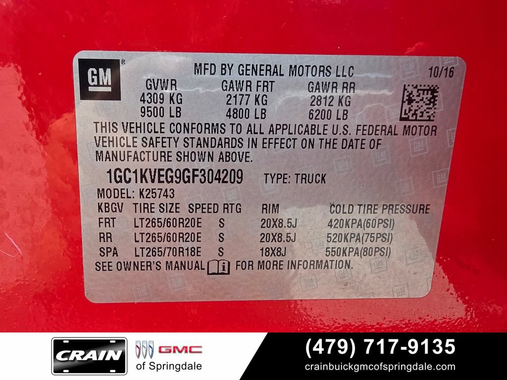 Used 2016 Chevrolet Silverado 2500 LT w/ LT Convenience Package AWD/4WD image 32