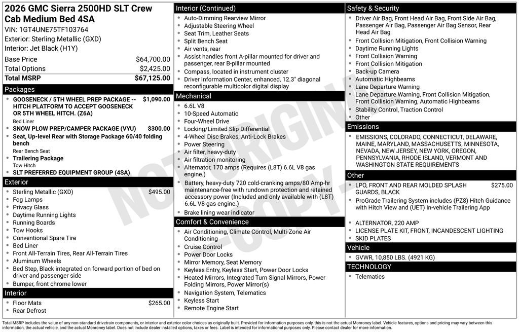 New 2026 GMC Sierra 2500 SLT image 6