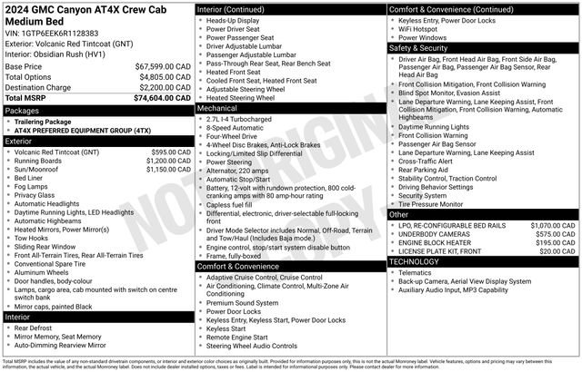 Used 2024 GMC Canyon AT4X AWD/4WD image 18