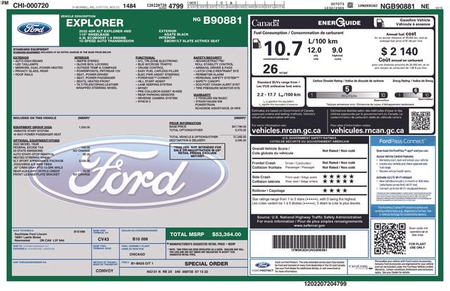 Used 2022 Ford Explorer XLT w/ XLT Sport Appearance Package AWD/4WD image 49