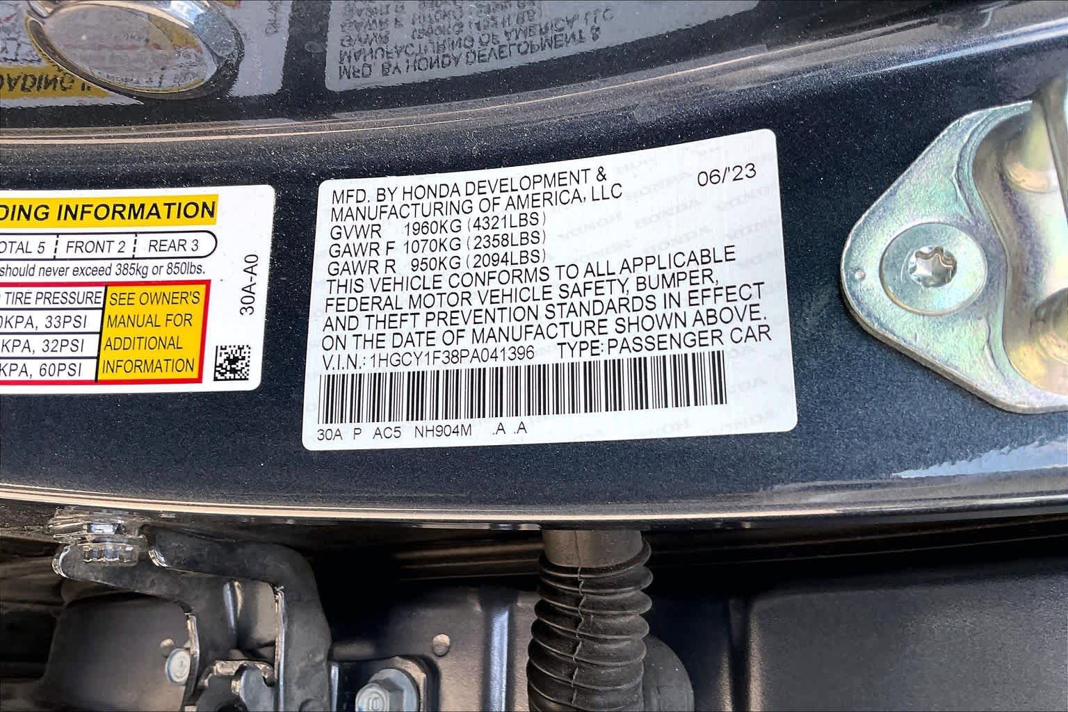 Used 2023 Honda Accord EX image 33