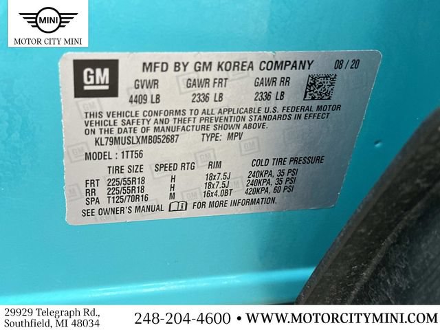 Used 2021 Chevrolet TrailBlazer RS w/ Sun and Liftgate Package AWD/4WD image 21