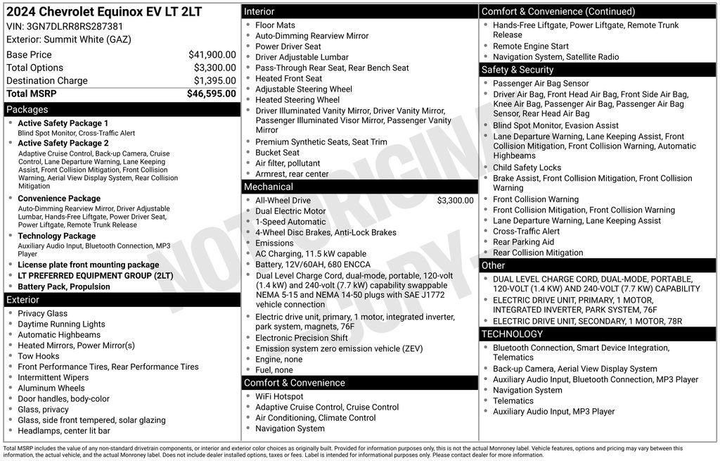 Used 2024 Chevrolet Equinox EV LT AWD/4WD image 38