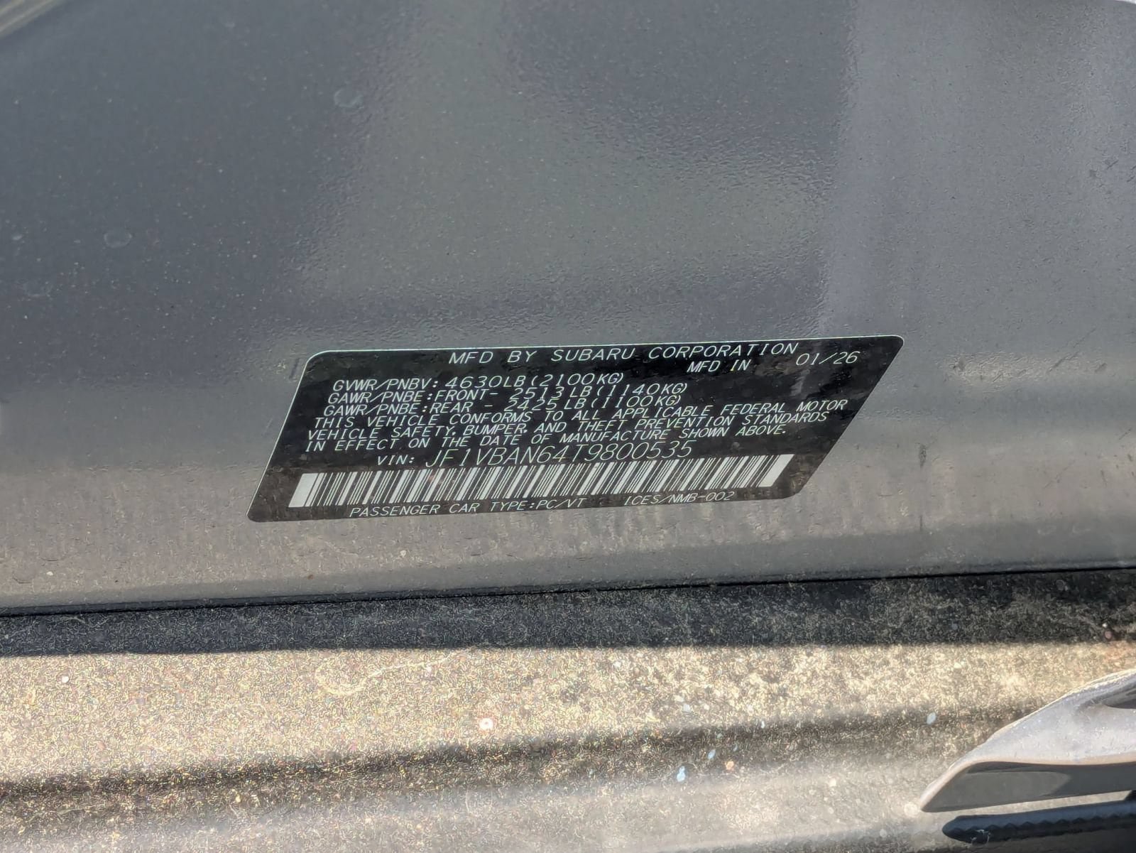 New 2026 Subaru WRX Limited AWD/4WD image 26