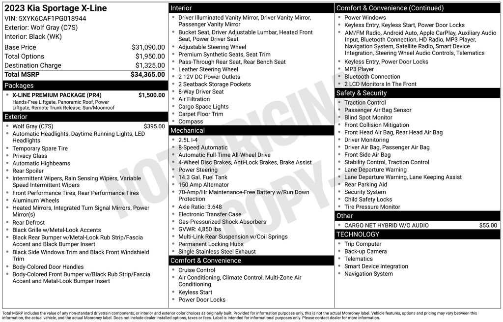 Used 2023 Kia Sportage X-Line w/ X-Line Premium Package image 4