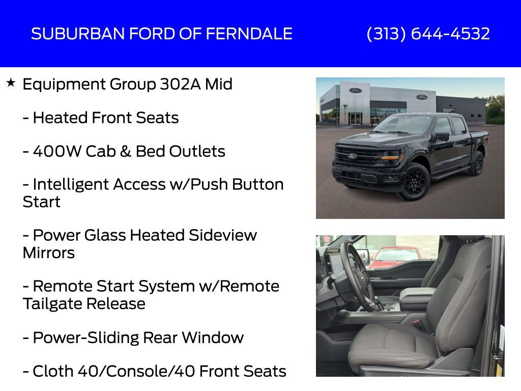 Used 2024 Ford F150 XLT w/ Equipment Group 302A MID image 13