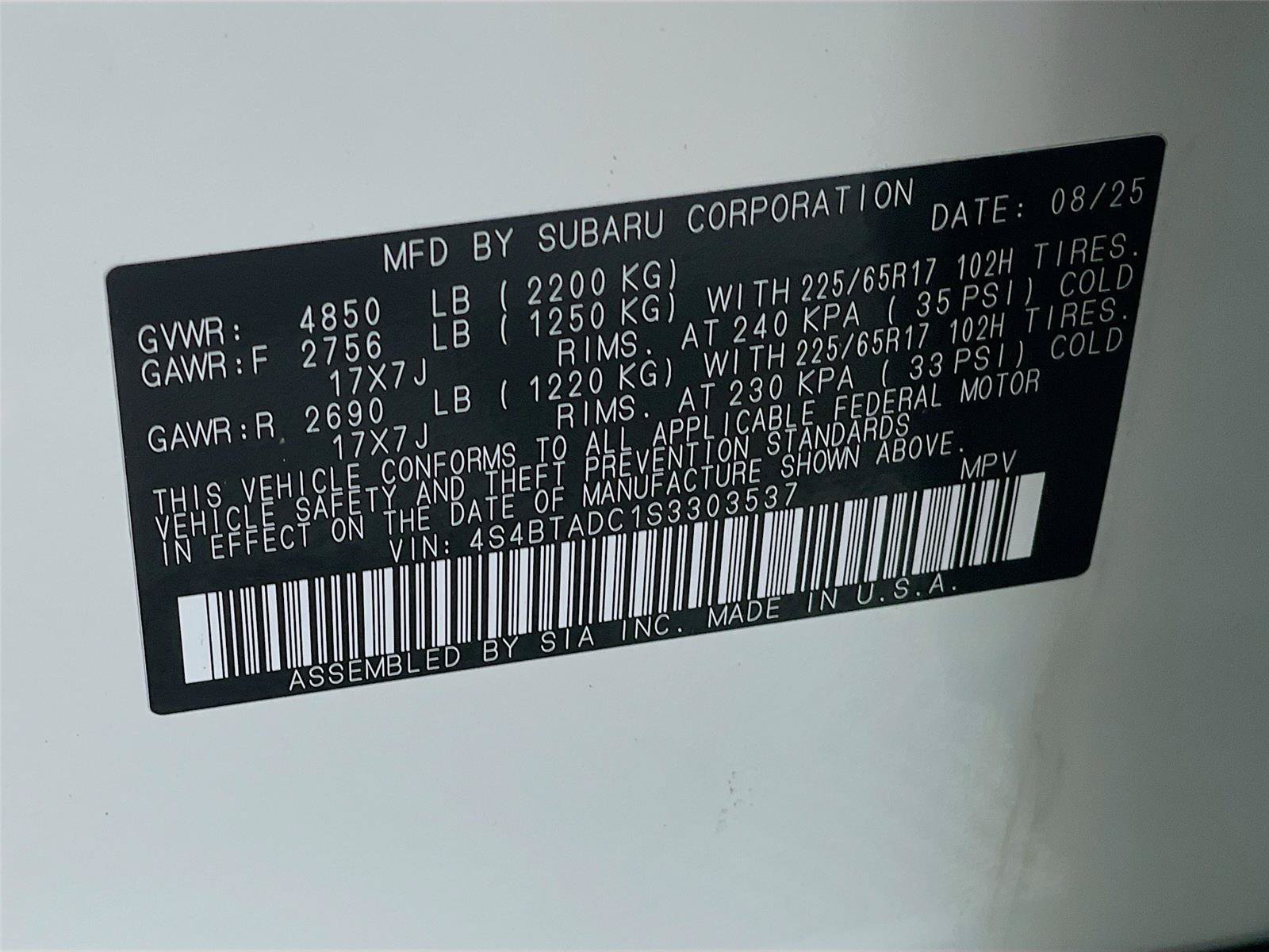 Certified 2025 Subaru Outback Premium AWD/4WD image 35