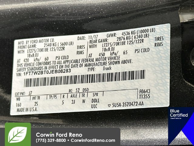 Certified 2018 Ford F250 XLT w/ XLT Premium Package AWD/4WD image 36