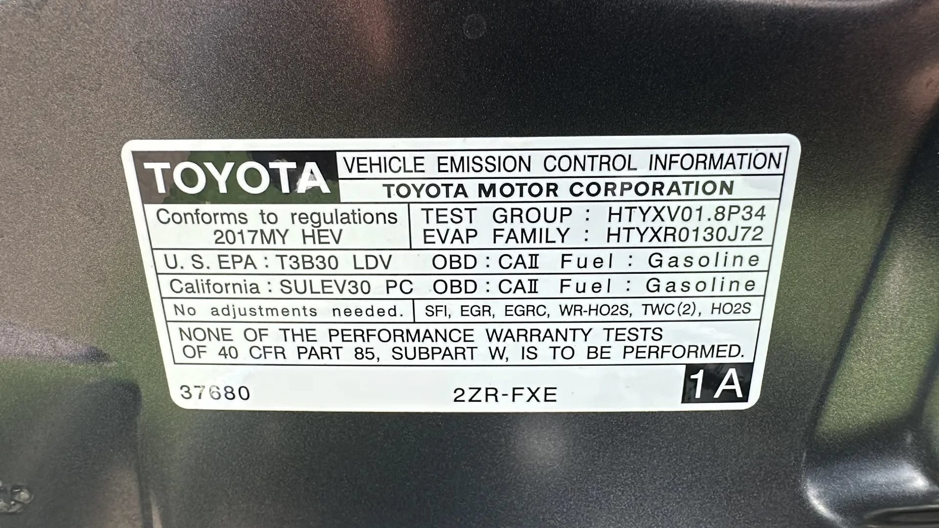 Used 2017 Toyota Prius Four w/ Advanced Technology Package FWD image 10