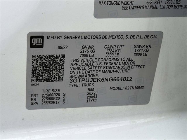 Used 2022 GMC Sierra 1500 Elevation image 25