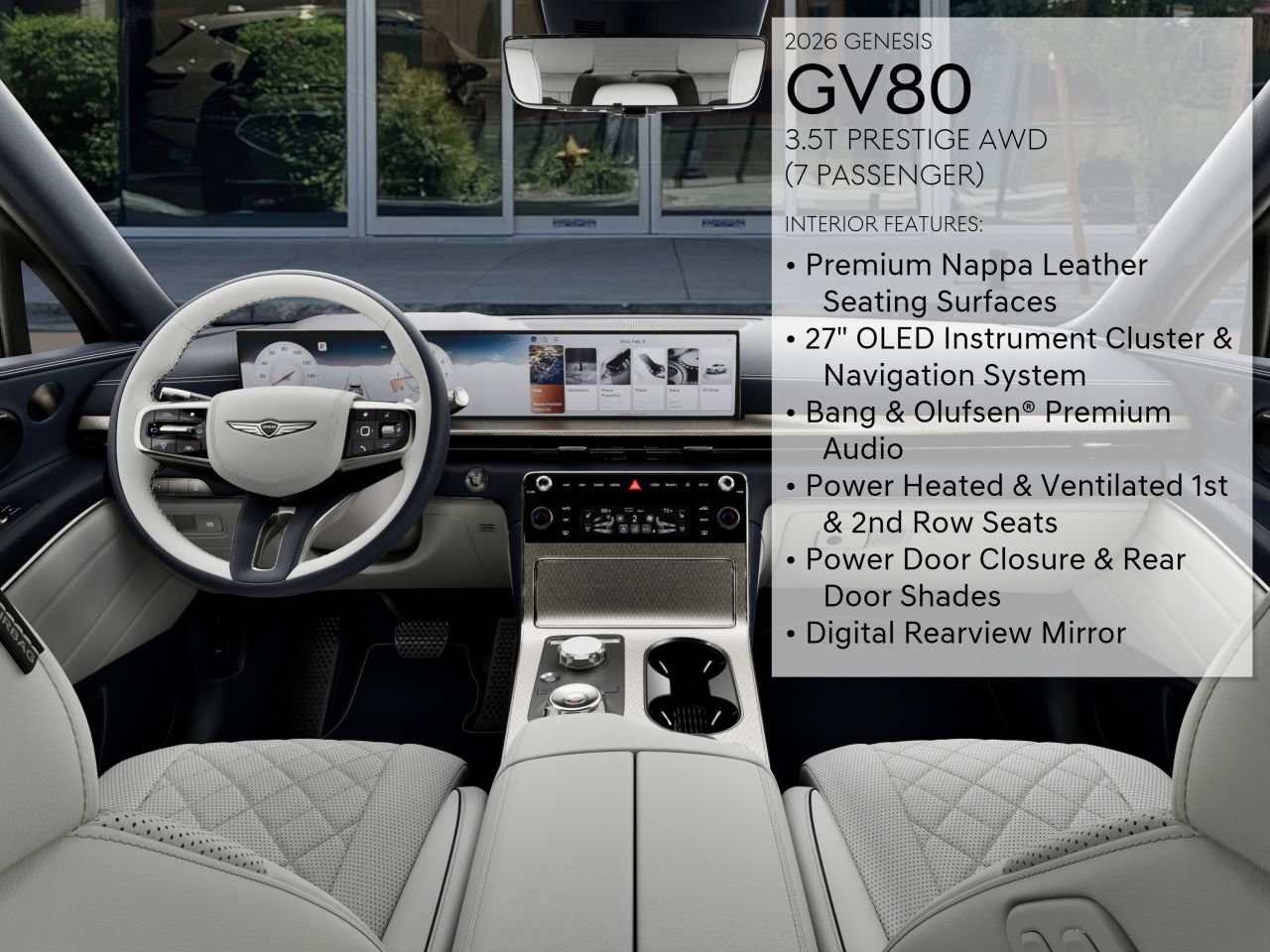 New 2026 Genesis GV80 3.5T Prestige image 17