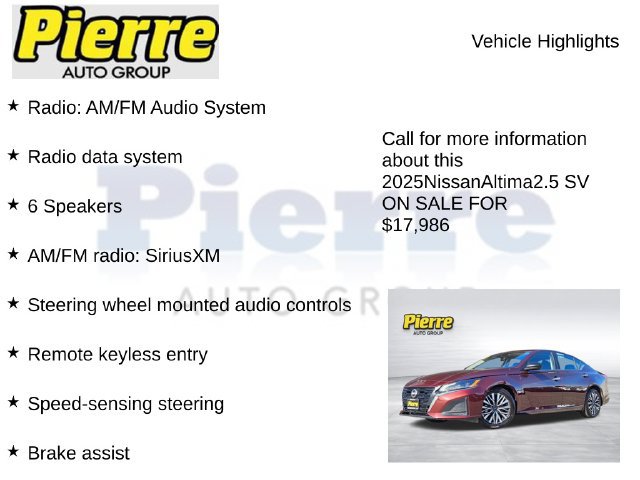 Used 2025 Nissan Altima 2.5 SV FWD image 7