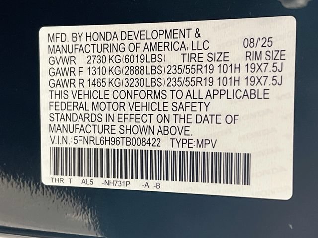 Certified 2026 Honda Odyssey Elite image 36