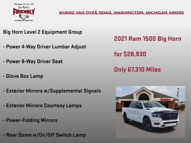 Used 2021 RAM 1500 Big Horn AWD/4WD image 15