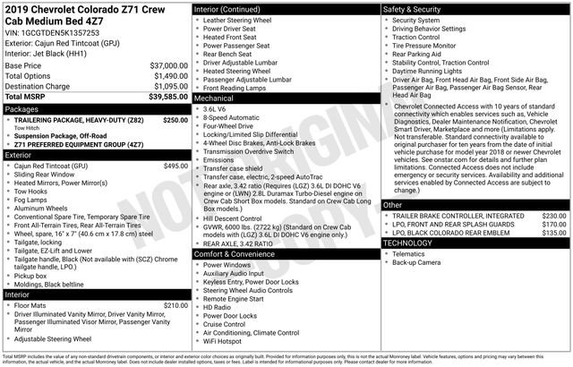 Used 2019 Chevrolet Colorado Z71 image 30