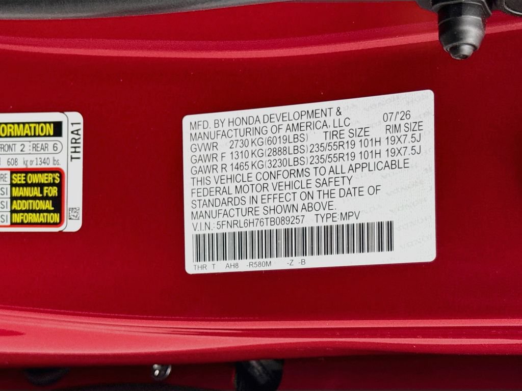 New 2026 Honda Odyssey Sport-L image 38