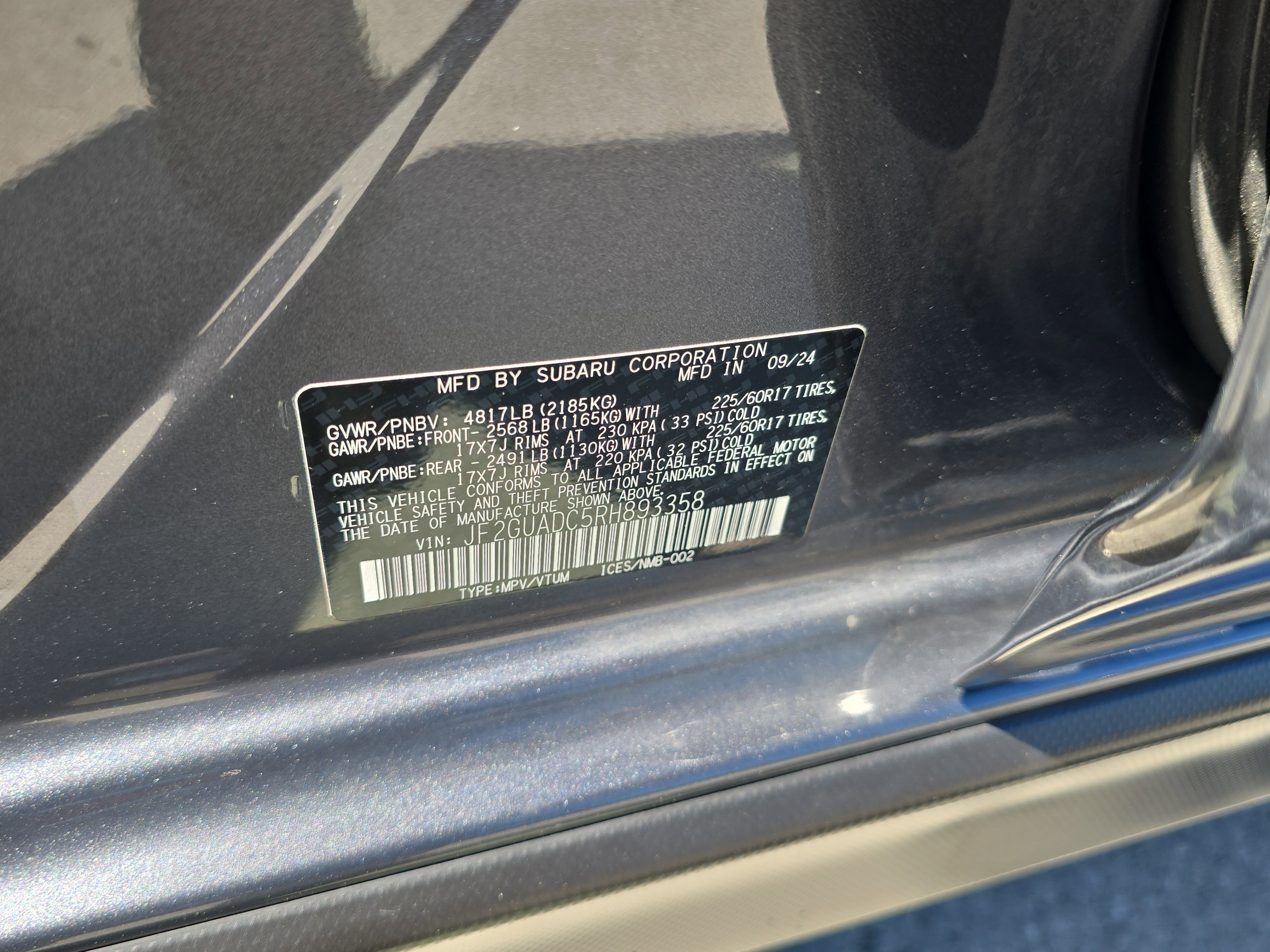 Used 2024 Subaru Crosstrek 2.0i Premium image 33