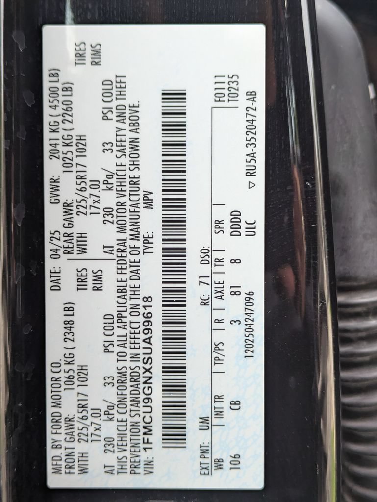 Used 2025 Ford Escape Active AWD/4WD image 35