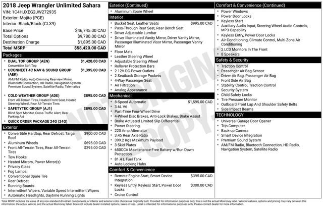 Used 2018 Jeep Wrangler Unlimited Sahara w/ Dual Top Group image 24