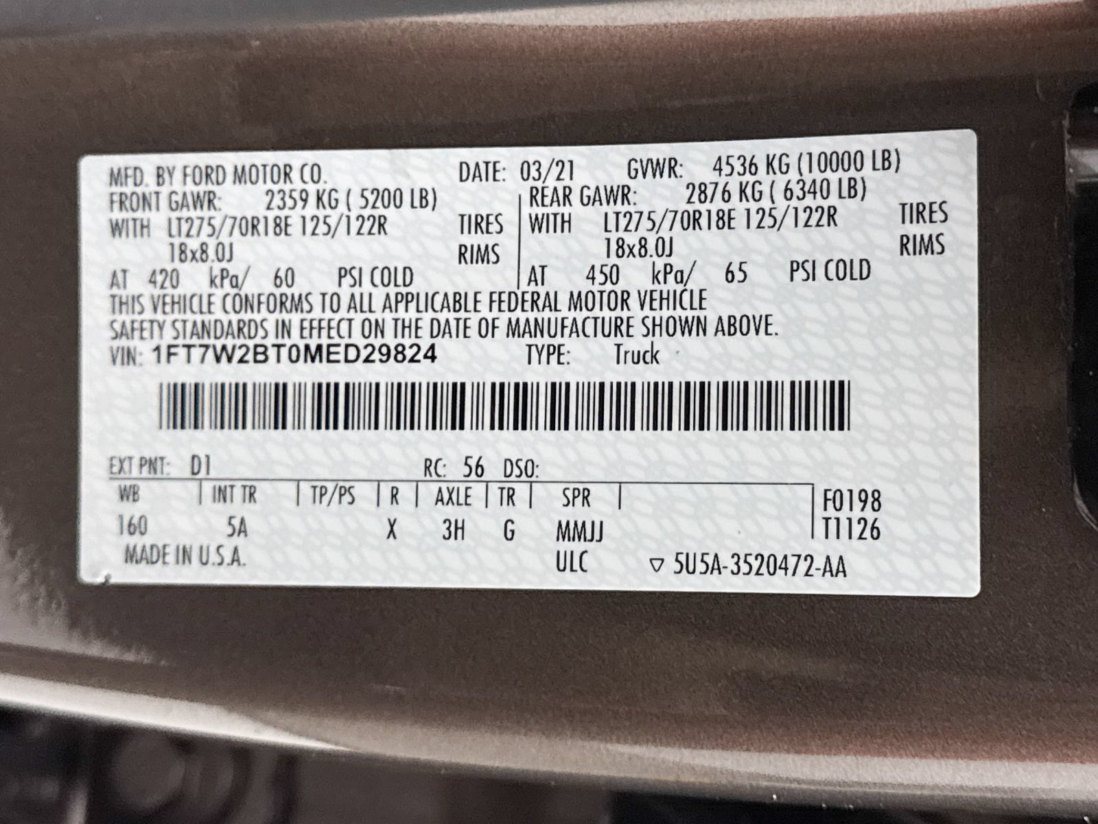 Used 2021 Ford F250 Lariat w/ Lariat Ultimate Package AWD/4WD image 38