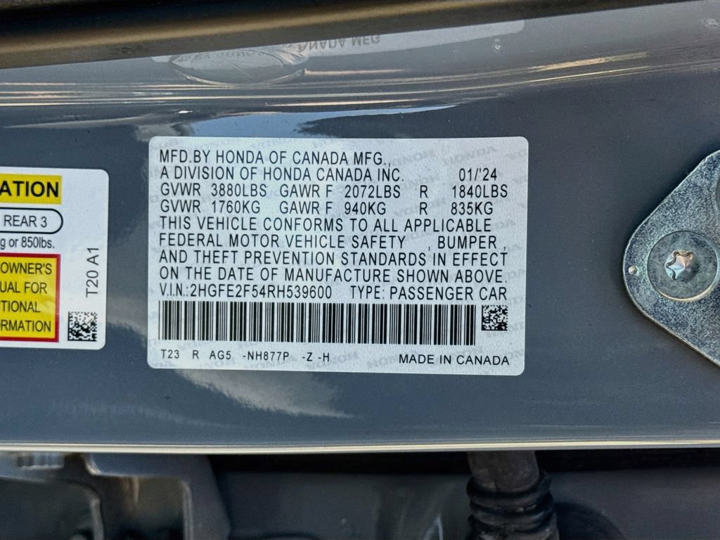 Used 2024 Honda Civic Sport image 26