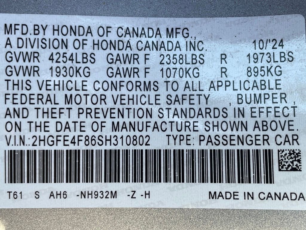 Used 2025 Honda Civic Sport image 30