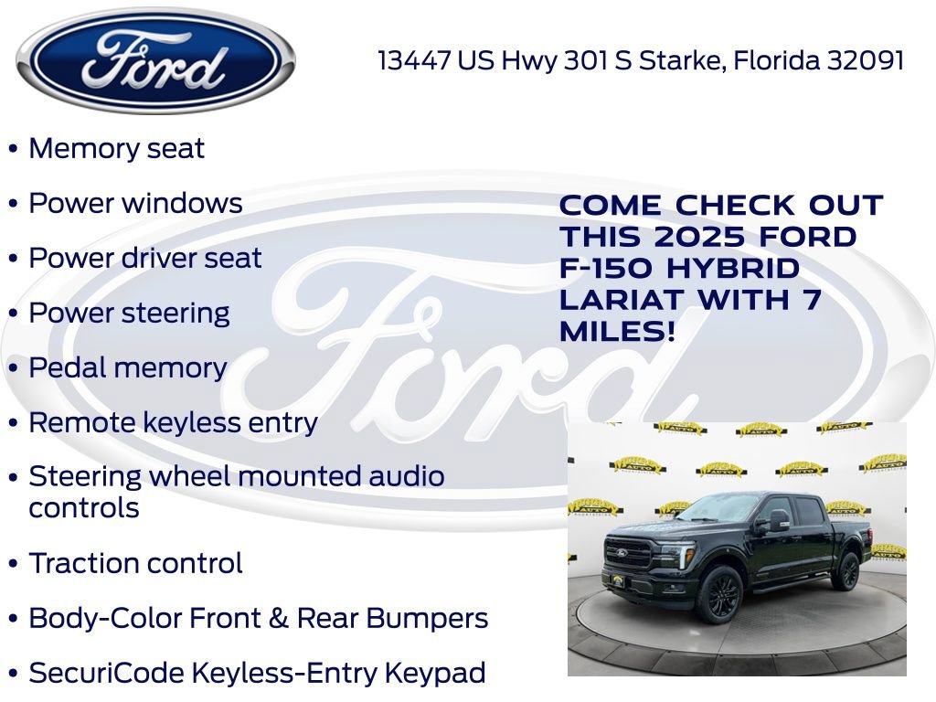 New 2025 Ford F150 Lariat w/ Equipment Group 501A Mid image 30