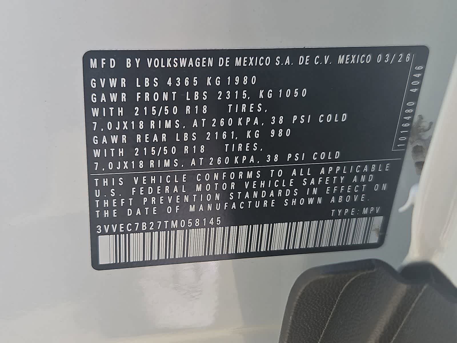 New 2026 Volkswagen Taos SE FWD image 37