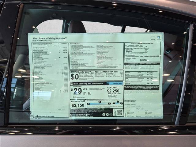 New 2026 BMW M340i w/ Premium Package RWD image 16