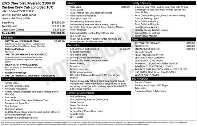 Used 2025 Chevrolet Silverado 2500 Custom w/ Custom Value Package AWD/4WD image 33
