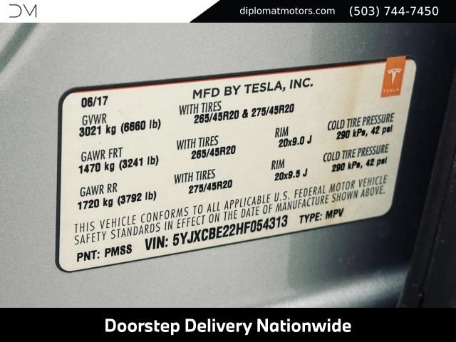 Used 2017 Tesla Model X 90D AWD/4WD image 48