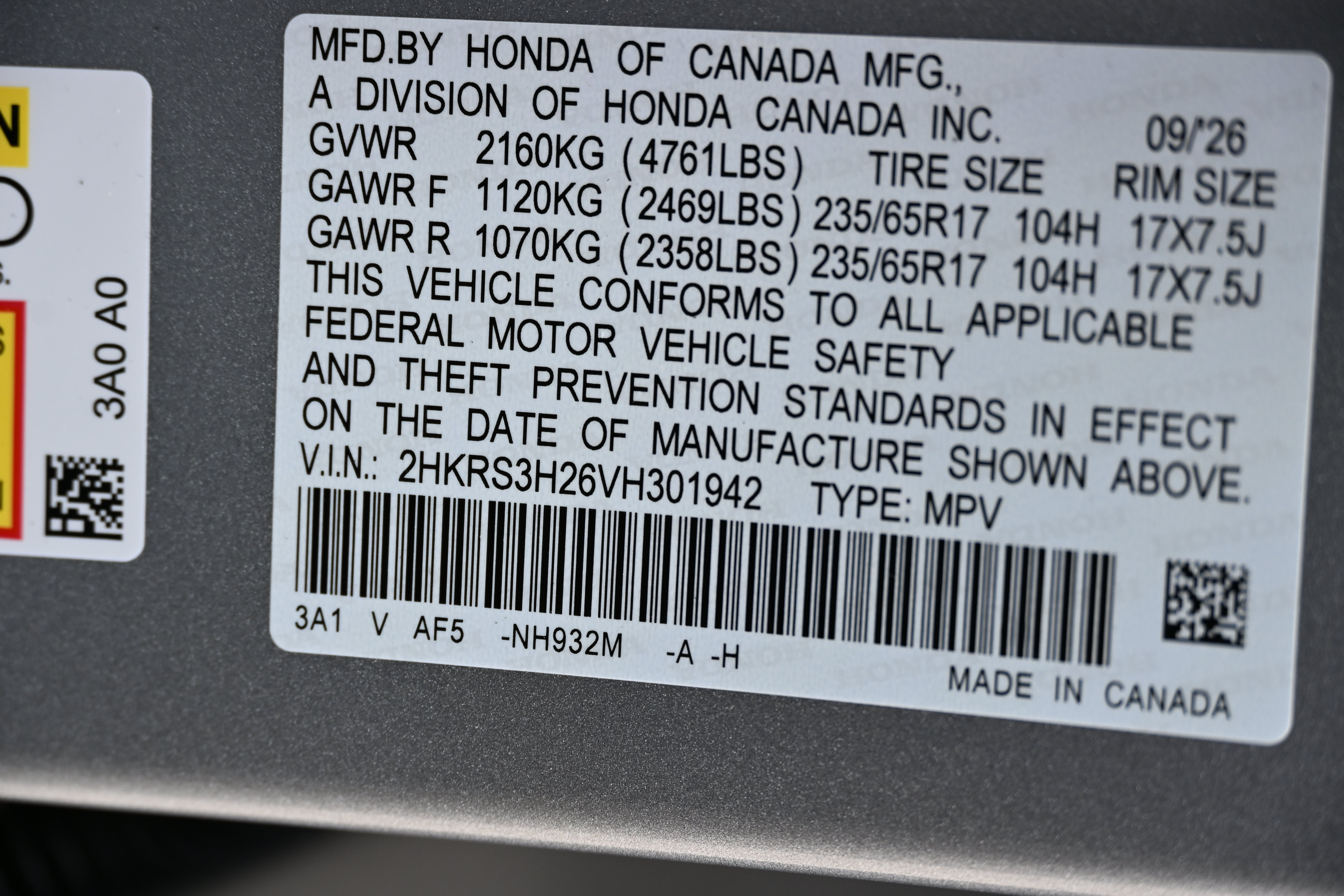 New 2027 Honda CR-V LX image 16