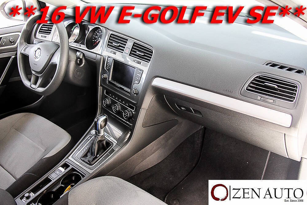 Used 2016 Volkswagen e-Golf SE FWD image 22