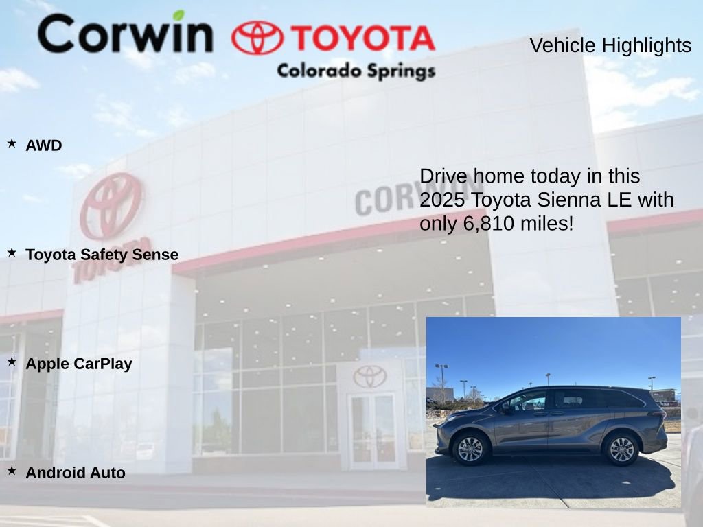Used 2025 Toyota Sienna LE image 6
