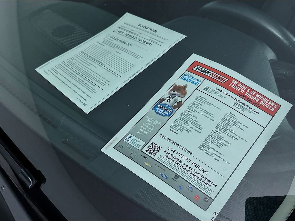 Certified 2025 Subaru Outback Premium AWD/4WD image 13