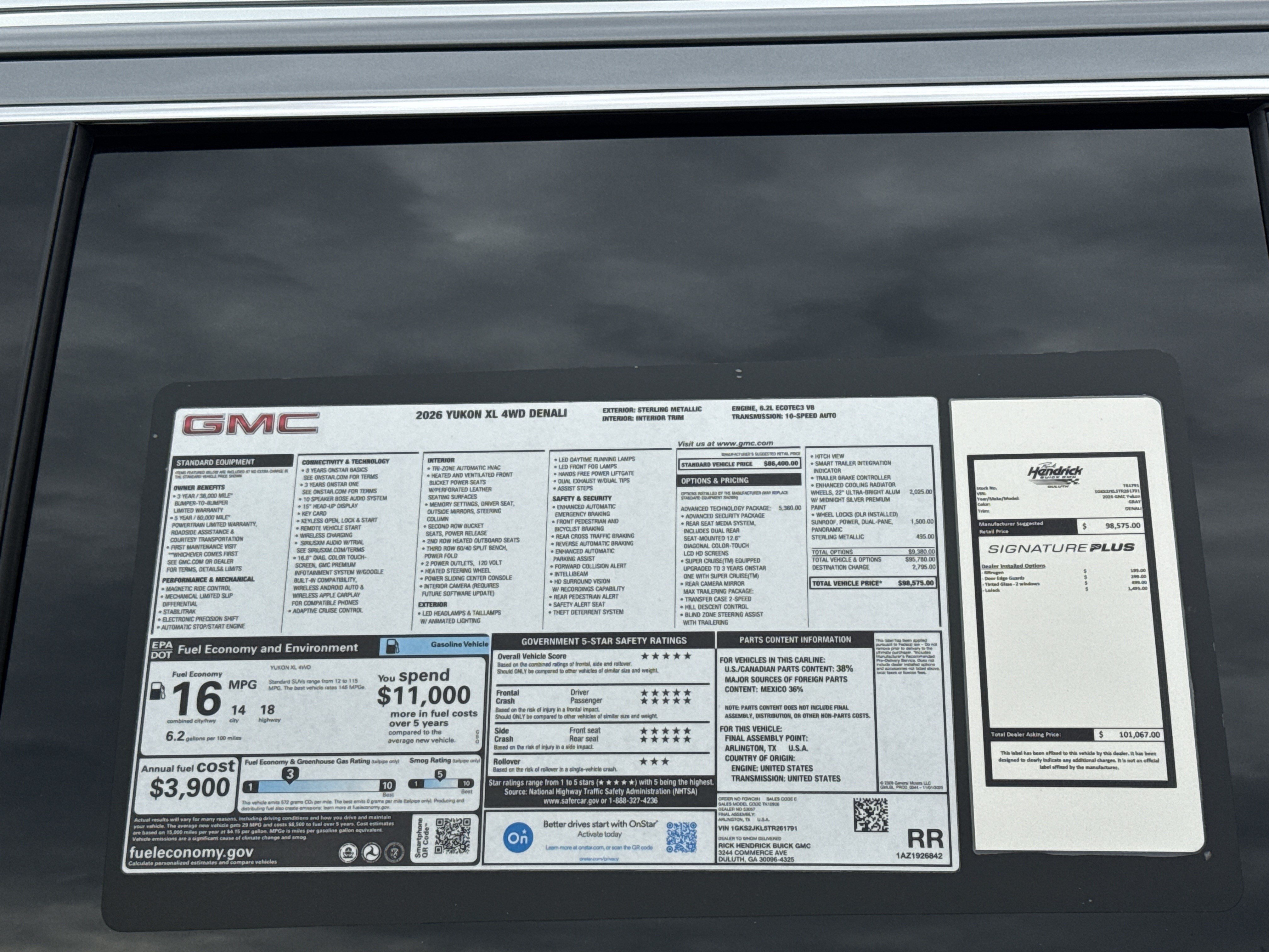 New 2026 GMC Yukon XL Denali w/ Advanced Technology Package AWD/4WD image 39