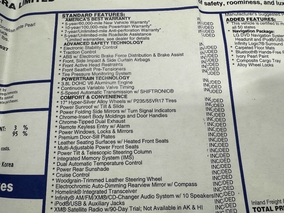 Used 2010 Hyundai Azera Limited w/ Navigation Pkg 3 image 44