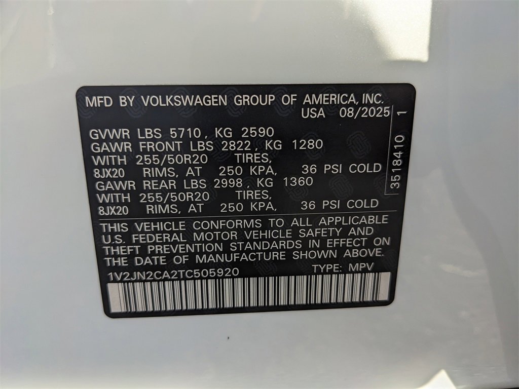 New 2026 Volkswagen Atlas SE image 33