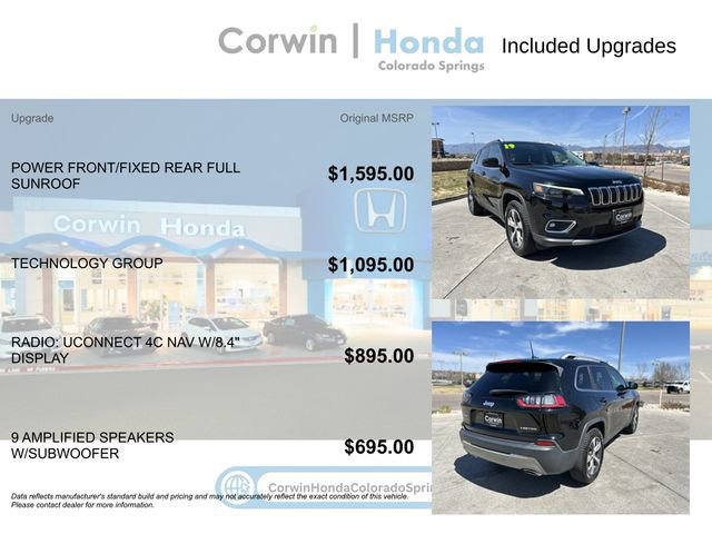 Used 2019 Jeep Cherokee Limited w/ Technology Group AWD/4WD image 4