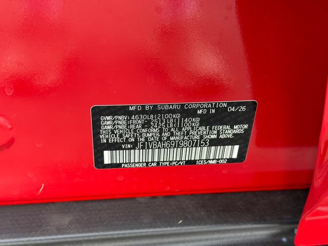 New 2026 Subaru WRX Premium AWD/4WD image 24