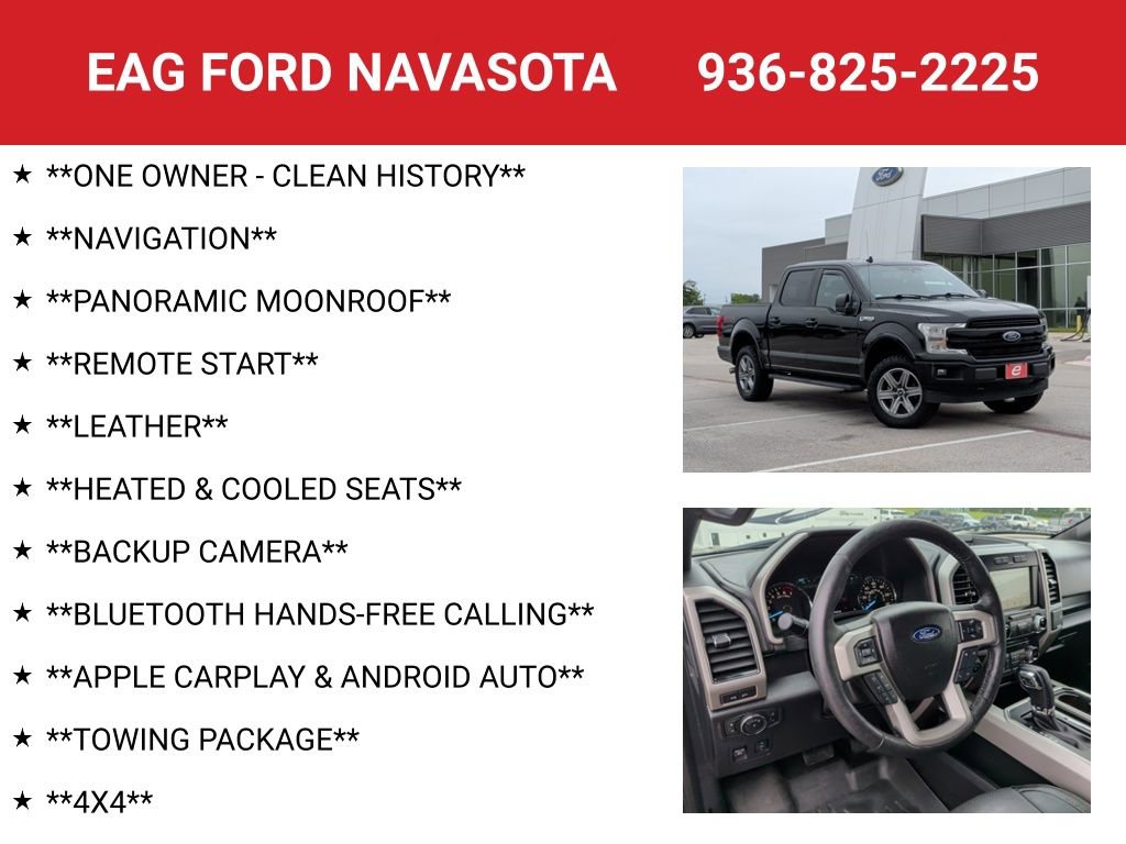 Used 2018 Ford F150 Lariat w/ Equipment Group 502A Luxury AWD/4WD image 4
