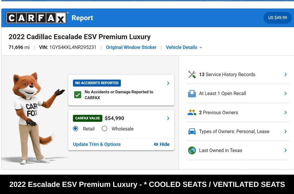 Used 2022 Cadillac Escalade ESV Premium Luxury AWD/4WD image 9