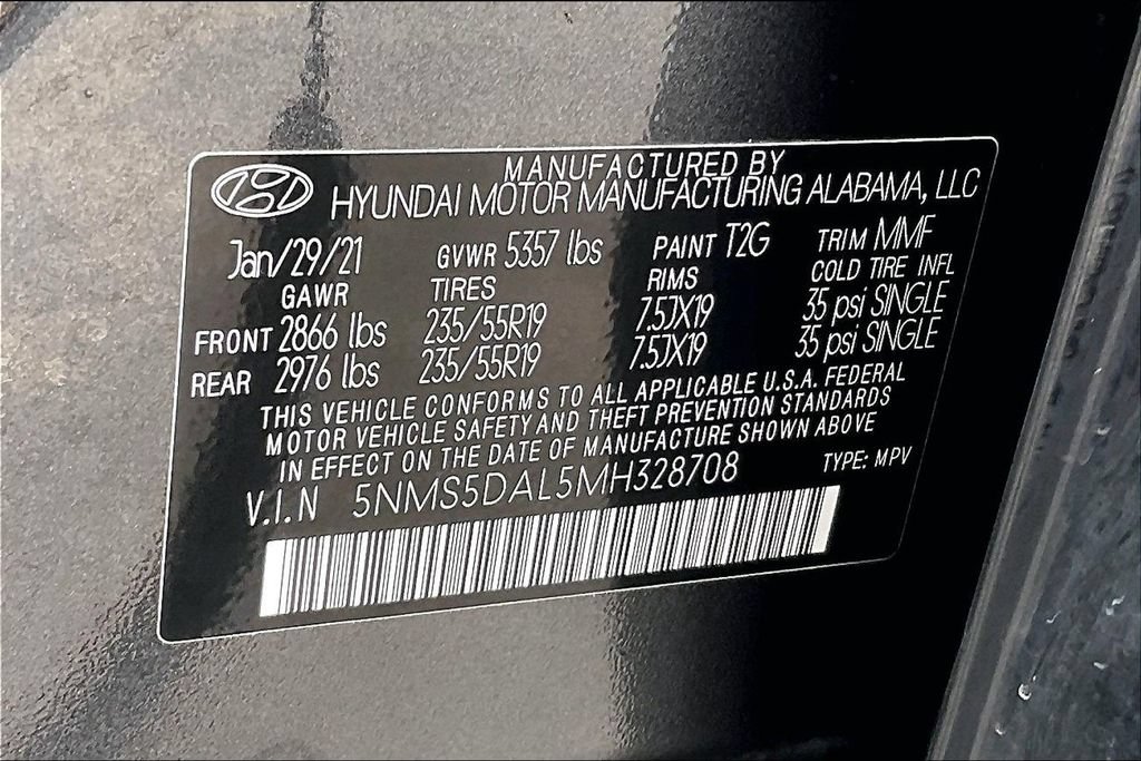 Used 2021 Hyundai Santa Fe Calligraphy AWD/4WD image 37