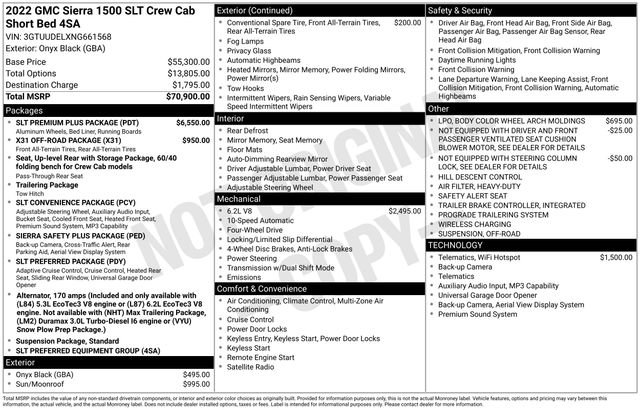 Used 2022 GMC Sierra 1500 SLT w/ SLT Premium Plus Package image 17