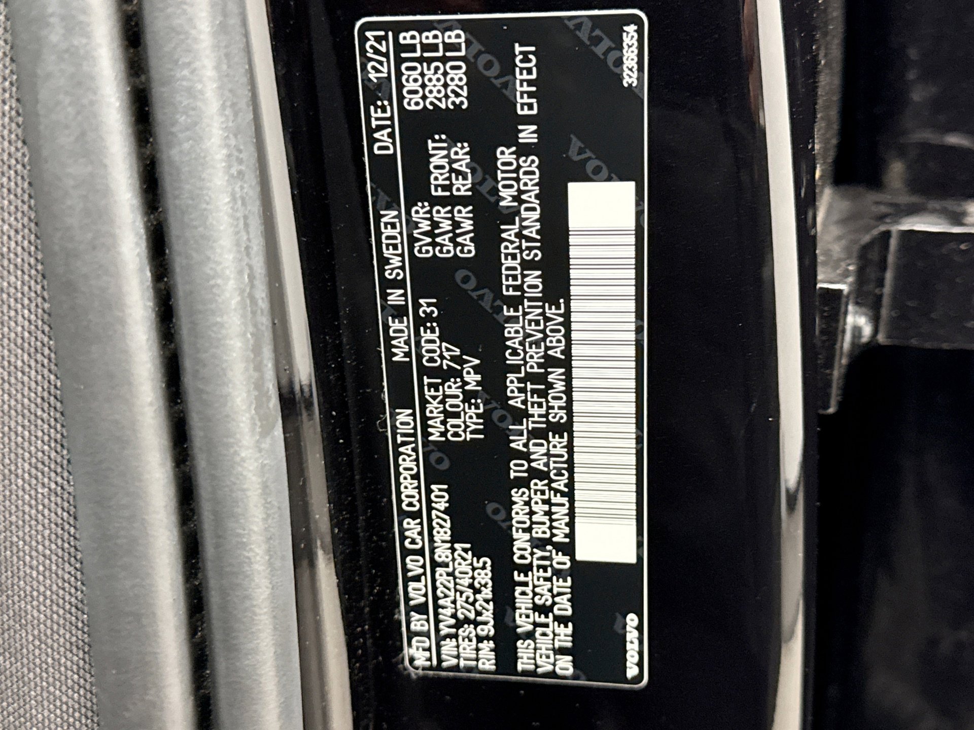 Used 2022 Volvo XC90 T6 Inscription w/ Climate Package image 11